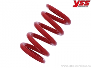 Red rear telescopic spring with inner diameter of 56mm / spring resistance: 4N/m / length: 130mm - YSS