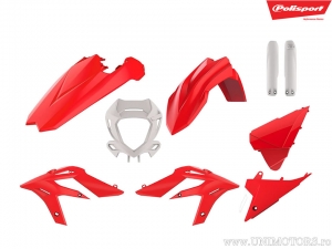 Red/White Plastic Set - Beta Xtrainer 250 2T Oilmix / Xtrainer 300 2T Oilmix ('20-'22) - Polisport