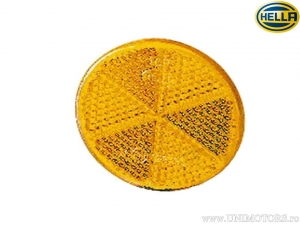 Reflector (cat's eye) round D 60 mm yellow - Hella