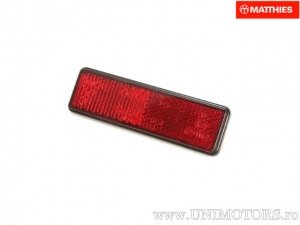 Reflectorkap (kattenoog) rechthoekig 94 x 28 x 9 mm rood - JM