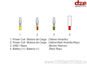 Relè di carica - Polaris Sportsman 500 / Sportsman 400 / Sportsman 600 / Sportsman 700 ('03-'04) - DZE