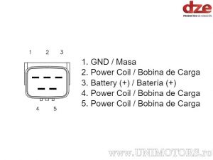 Relé de carga - Honda TRX 450 / TRX 350 / TRX 450 / TRX 700 / TRX 400 - DZE