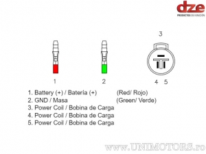 Relé de carga - Honda TRX Fourtrax 300 / Fourtrax FW 300 ('93-'00) - DZE