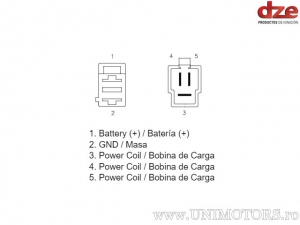 Relé de carga - Kymco Dink 200 ie / Downtown 125 i / Downtown 200 / People 200 / People 300 / Xciting 500 - DZE