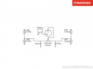 Relé de señal de giro - Honda CA 125 / CB 1000 / CB 1100 / CB 450 / CB 500 / CB 600 / CX 650 / VF 1000 / VFR 800 / VT 1100 - J