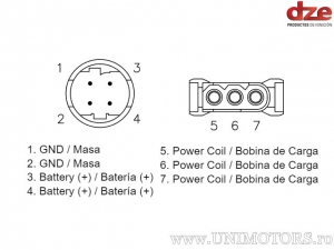 Relais de charge - BMW C 400 X / C 400 GT / F 800 / F 800 R / F 800 GT / F 800 GS / F 700 GS / G 650 - DZE