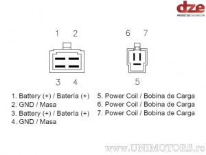 Relais de charge - Cagiva Navigator 1000 ('00-'04) / Suzuki TL 1000 S / TL 1000 R ('97-'03) - DZE