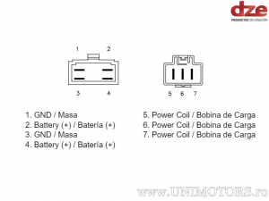 Relais de charge - Honda CBR F4i 600 ('01-'06) - DZE