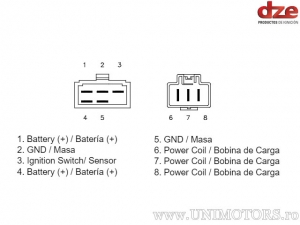 Relais de charge - Honda VFR 800 FI ('00-'01) - DZE