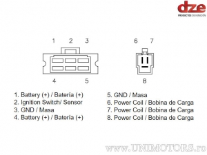 Relais de charge Honda XL600V Transalp ('87-'90) - (DZE)