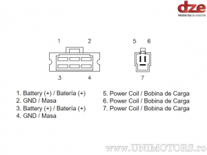 Relais de charge Honda XL600V Transalp ('91-'01) - (DZE)