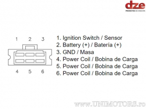 Relais de charge Kawasaki EL250 / ZZR250 / EN450A Ltd. / EN500 / GPZ500 S / KLE500 / Z550 / ZR550 / Z650 / GT750 - (DZE)