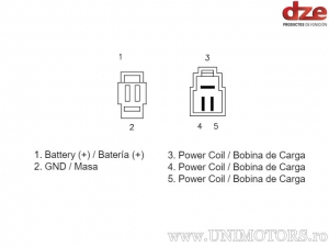 Relais de charge - Suzuki VX 800 ('90-'93) / VZ 800 Marauder ('97-'04) - DZE