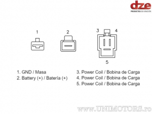 Relais de charge - Yamaha VMX 1200 V-Max ('96-'07) - DZE