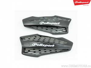 Replacement black plastic set hand guards MX Force - Polisport