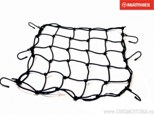 Rete elastica per bagagli per motocicletta 40 x 40 cm nera - JM