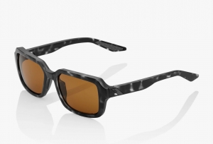 RIDELEY - Havana Preto Fosco - Lentes Bronze PEAKPOLAR: Tamanho - OneSize