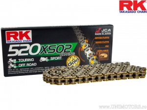 RK X-RING GB520XSO2 dorado / 118 - Honda X-ADV 750 / Yamaha XJ6 600 F Diversion / KTM Rally 450 / Freeride 250 R - RK