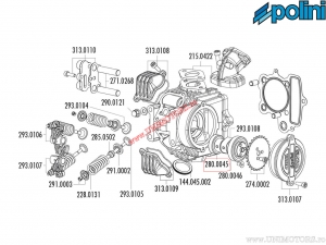 Rolamento do eixo de cames traseiro (15x32x8mm) - Honda XR 50 / Polini Minicross XP4T 110cc / Minimotard Pitbike XP4T 110cc - Po