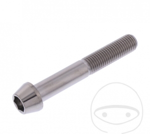 Ronde kegelvormige Pro Bolt M10 x 1.25 x 65 mm inox A4 - JM schroefdop