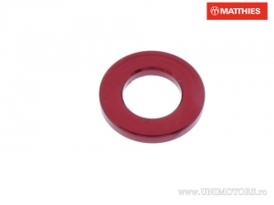 Saiba Bout M6 6.00 x 12.00 x 1.40 mm aluminium rood - JM