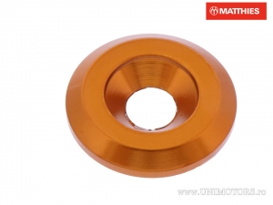 Saiba con perno M6 6.00 x 22.00 x 3.40 mm de aluminio naranja - JM