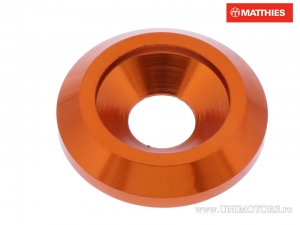 Saiba con perno M8 8.00 x 25.00 x 5.00 mm de aluminio naranja - JM