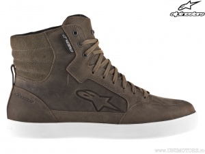 Sapatos de moto de estrada J-6 impermeáveis (castanho) - Alpinestars