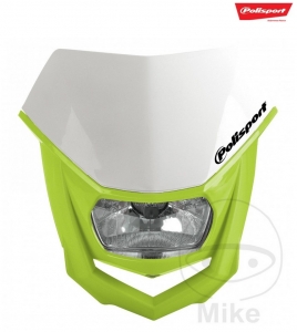 Scheinwerfer (einschließlich Maske - fluoreszierendes gelb weiß) Enduro - universal - Halo Halogen - Polisport - JM