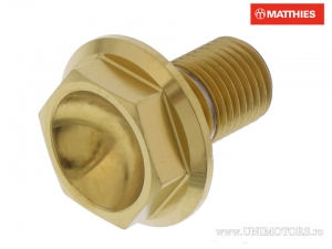 Schraube für Achse Pro Bolt M14 x 1.50 x 22 mm Edelstahl A4 gold - JM