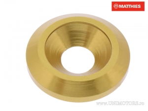 Schraube M5 5.00 x 19.00 x 3.20 mm Gold Aluminium mit Unterlegscheibe - JM