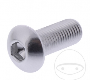 Schraubenkappe Pro Bolt M10 x 1.25 x 25 mm silbernes Aluminium - JM