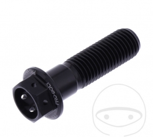 Sechskantkappe Schraube Pro Bolt M10 x 1.25 x 35 mm Aluminium Racing Schwarz - JM