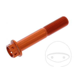 Sechskantkappe Schraube Pro Bolt M10 x 1.25 x 55 mm Aluminium Racing Orange - JM