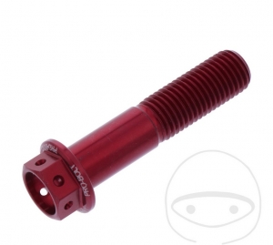 Sechskantschraube Pro Bolt M10 x 1,25 x 45 mm Aluminium Racing Rot - JM