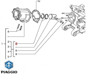 Segment D60.60x1.05 - Piaggio Hexagon 2T 150cc - Piaggio