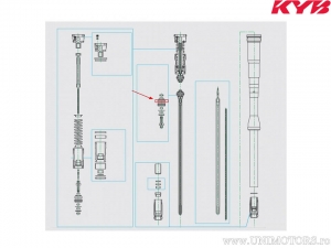 Segment de rebond fourche télescopique 20x22x5mm - Kawasaki KX 250 F 4T / KX 250 R 2T / KX 450 F - Kayaba