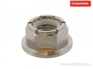 Selbstsichernde Kragenmutter Pro Bolt M12 x 1.25 mm Titan Silber - JM