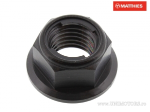 Self-locking collar nut Pro Bolt M10 x 1.25 mm black titanium - Daelim Damien 125 / VJ 125 Roadwin / VL 125 Fi Daystar - JM