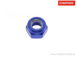 Self-locking nut Pro Bolt M5 x 0.80 mm blue aluminum - JM