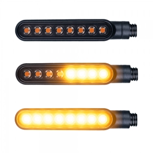 Sequential turn signals for Nightfighter motorcycle (75x12x15mm) - set - Oxford