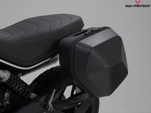 Set cutie laterala (sidecase) URBAN si suport stanga SLC  - 16.5L - negru - Ducati Scrambler models - SW-Motech