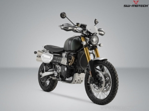 Set cutie laterala (sidecase) URBAN si suport stanga SLC  - 16.5L - negru - Triumph Scrambler 1200 XC / XE ('18-) - SW-Motech