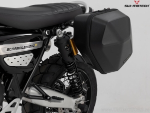 Set cutie laterala (sidecase) URBAN si suport stanga SLC  - 16.5L - negru - Triumph Scrambler 1200 XC / XE ('18-) - SW-Motech