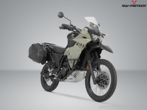 Set cutii laterale (sidecase) AERO ABS (2x25L) si suporti EVO - 50.0L - Kawasaki KLR650 ('08-'18) - SW-Motech