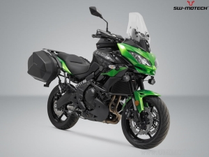 Set cutii laterale (sidecase) AERO ABS (2x25L) si suporti EVO - 50.0L - Kawasaki Versys 650 ('14-) - SW-Motech