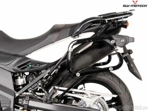 Set cutii laterale (sidecase) AERO ABS (2x25L) si suporti EVO - 50.0L - Suzuki DL 650 ('11-'16) - SW-Motech