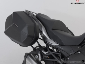 Set cutii laterale (sidecase) AERO ABS (2x25L) si suporti PRO - 50.0L - Kawasaki Versys 1000 / 1000 S ('18-) - SW-Motech