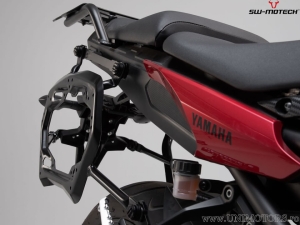 Set cutii laterale (sidecase) AERO ABS (2x25L) si suporti PRO - 50.0L - Yamaha MT-09 Tracer / 900 Tracer ('14-'18) - SW-Motech