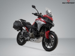 Set cutii laterale (sidecase) AERO ABS (2x25L) US model si suporti PRO - 50.0L - Ducati Multistrada V4 ('20-) - SW-Motech